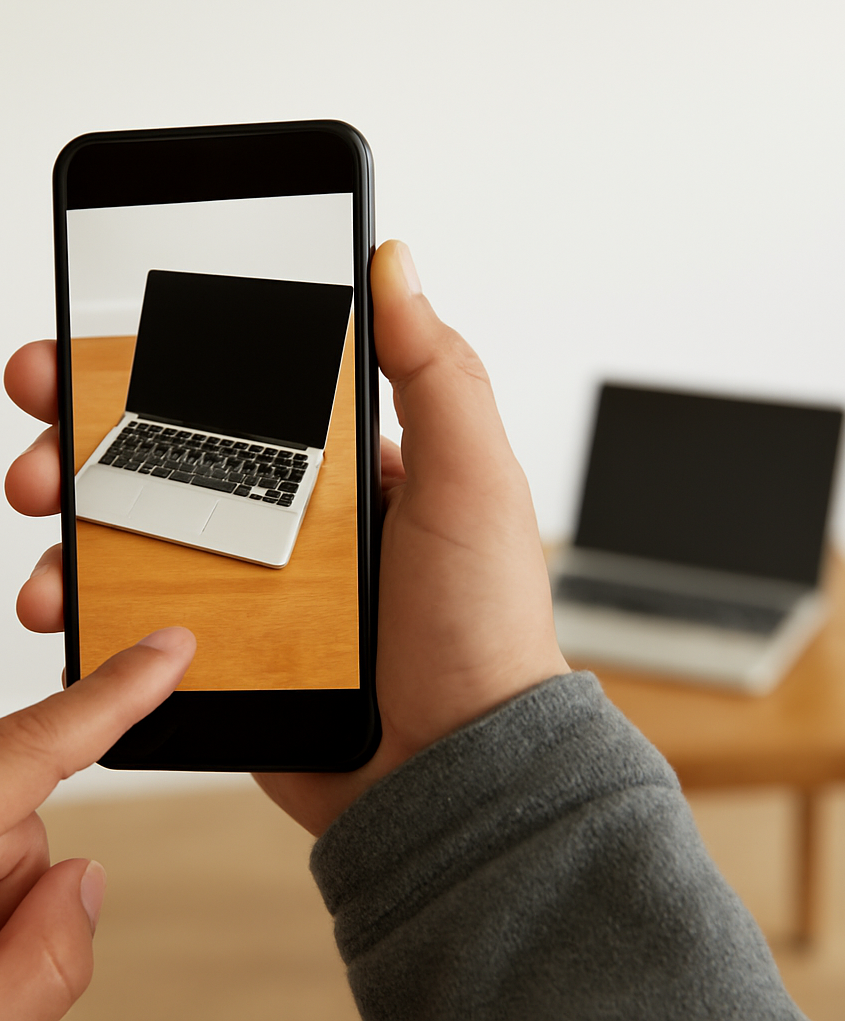 Inventaire : photo d'un ordinateur de bureau