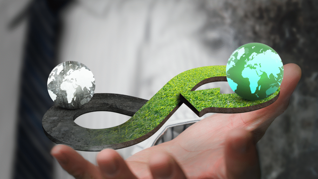 Représentation du découplage entre la matière et la valeur économique dans un modèle linéaire.