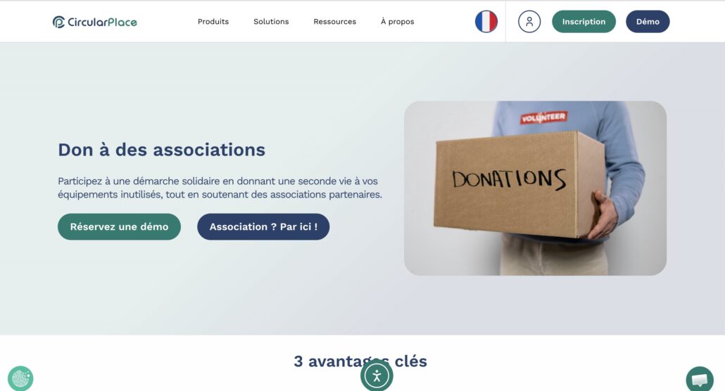 don d’actifs aux associations réduction fiscale plateforme CircularPlace